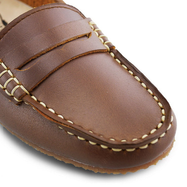 Penny Moccasin Classy Oil Tanned Toffee Tan - Assembly Artisans Co.,Ltd.