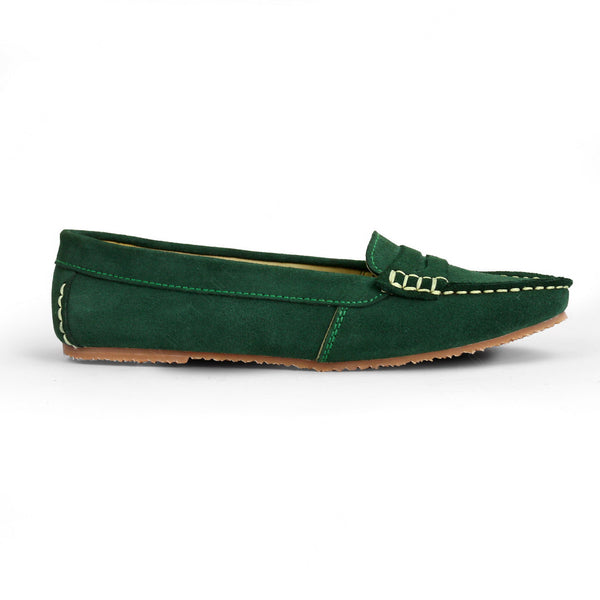 Leather Moccasin Suede Green Duck Head - Assembly Artisans Co.,Ltd.