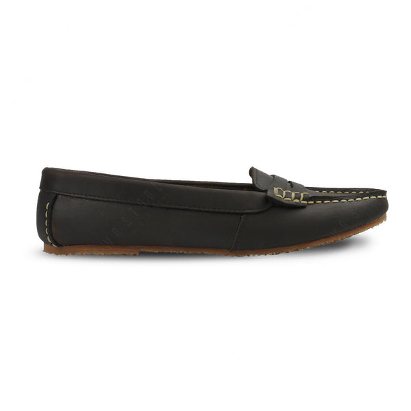 Leather Moccasin Dark Natural Nubuck - Assembly Artisans Co.,Ltd.