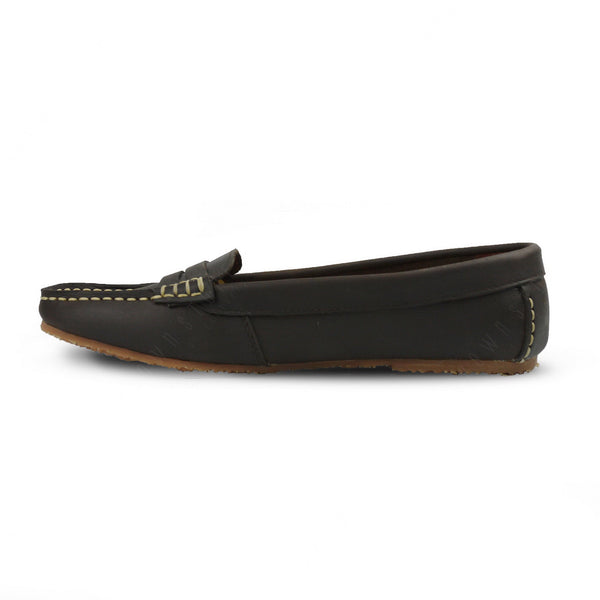 Leather Moccasin Dark Natural Nubuck - Assembly Artisans Co.,Ltd.