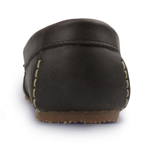 Leather Moccasin Dark Natural Nubuck - Assembly Artisans Co.,Ltd.