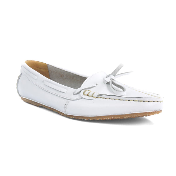 Leather Lace Moccasin Soft Marble White - Assembly Artisans Co.,Ltd.