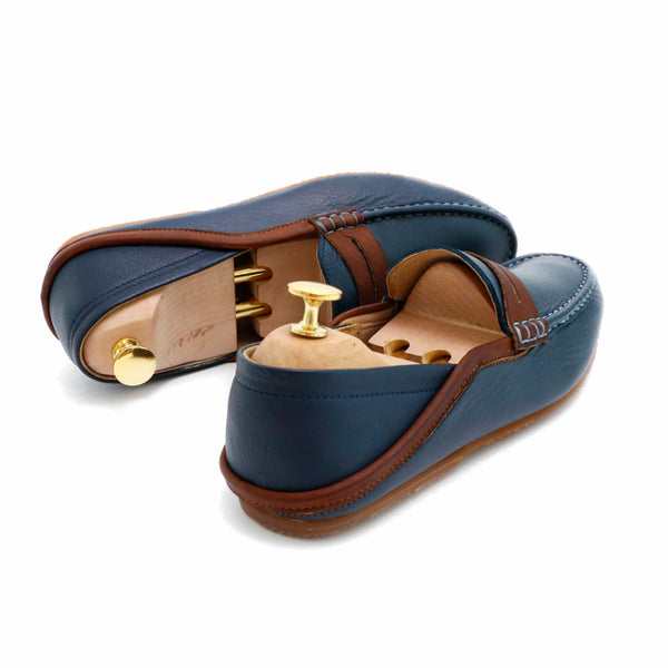 Libero Loafer Brown Strike Edition Wrinkle Soft Navy & Brown