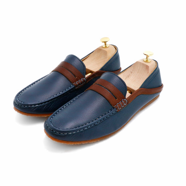 Libero Loafer Brown Strike Edition Wrinkle Soft Navy & Brown