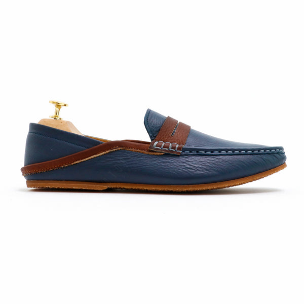 Libero Loafer Brown Strike Edition Wrinkle Soft Navy & Brown