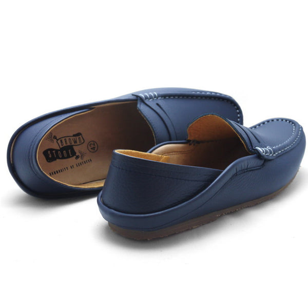 Libero Loafer Wrinkle Soft Navy - Assembly Artisans Co.,Ltd.