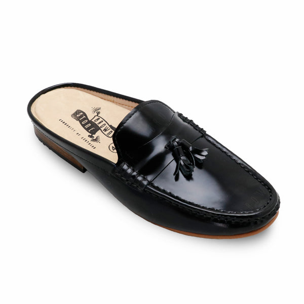 Mazio Mule European Brush Off Clear Matte Black - Assembly Artisans Co.,Ltd.