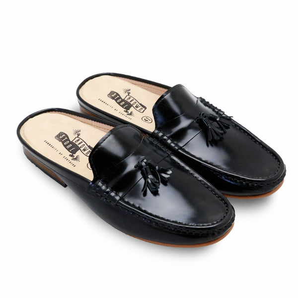 Mazio Mule European Brush Off Clear Matte Black - Assembly Artisans Co.,Ltd.