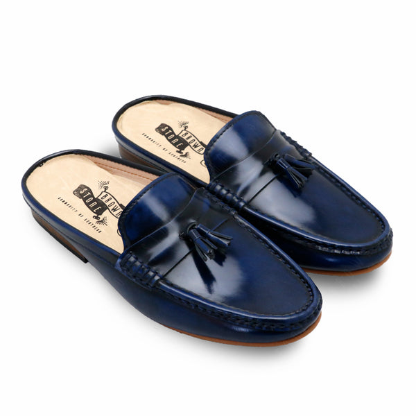 Mazio Mule European Brush Off Bezel Blue - Assembly Artisans Co.,Ltd.