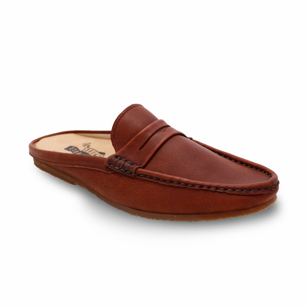 Mochi Mule Wrinkle Soft Brown - Assembly Artisans Co.,Ltd.