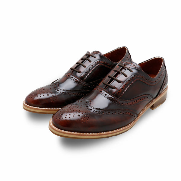 MR.FERGUSON FULL BROGUE European Brush Off Burgundy - Assembly Artisans Co.,Ltd.