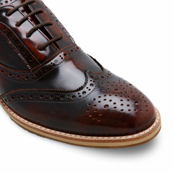 MR.FERGUSON FULL BROGUE European Brush Off Burgundy - Assembly Artisans Co.,Ltd.