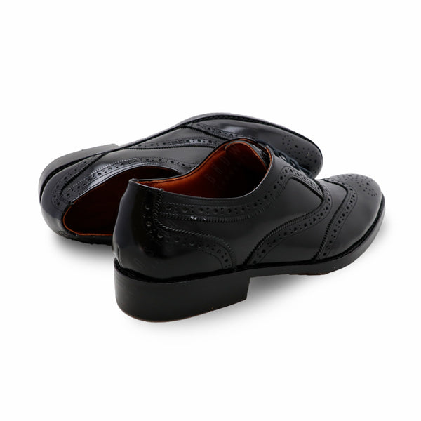MR.FERGUSON FULL BROGUE European Brush Off Clear Matte Black - Assembly Artisans Co.,Ltd.