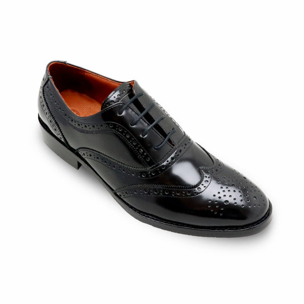 MR.FERGUSON FULL BROGUE European Brush Off Clear Matte Black - Assembly Artisans Co.,Ltd.