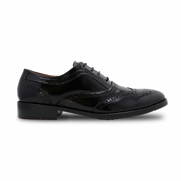 MR.FERGUSON FULL BROGUE European Brush Off Clear Matte Black - Assembly Artisans Co.,Ltd.