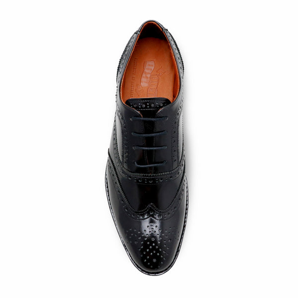 MR.FERGUSON FULL BROGUE European Brush Off Clear Matte Black - Assembly Artisans Co.,Ltd.
