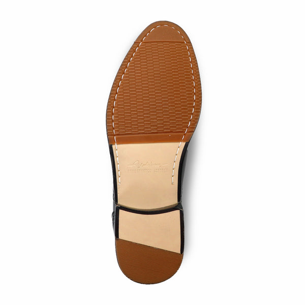 MR.FERGUSON FULL BROGUE European Brush Off Clear Matte Black - Assembly Artisans Co.,Ltd.