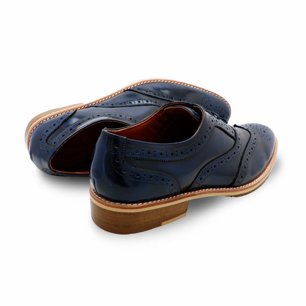 MR.FERGUSON FULL BROGUE European Brush Off Bezel Blue - Assembly Artisans Co.,Ltd.