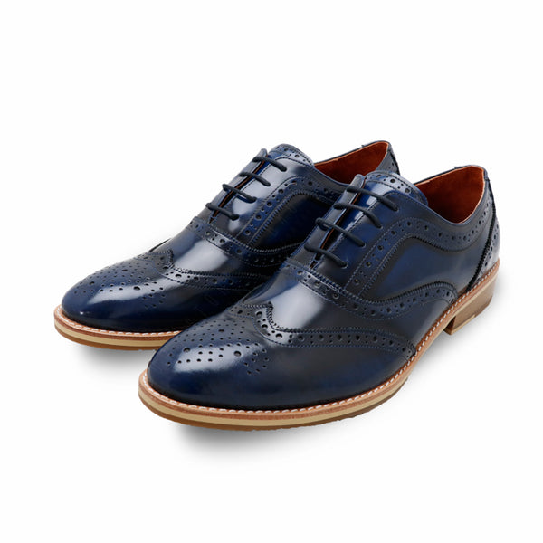 MR.FERGUSON FULL BROGUE European Brush Off Bezel Blue - Assembly Artisans Co.,Ltd.