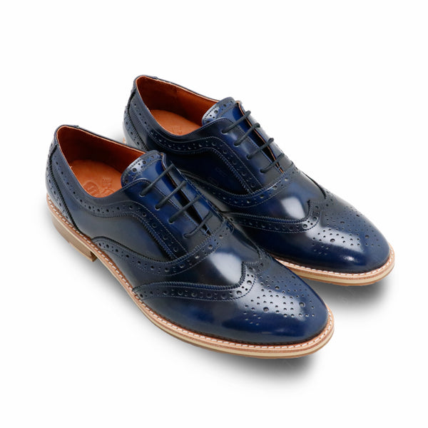 MR.FERGUSON FULL BROGUE European Brush Off Bezel Blue - Assembly Artisans Co.,Ltd.