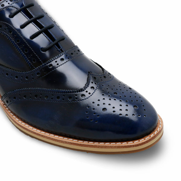 MR.FERGUSON FULL BROGUE European Brush Off Bezel Blue - Assembly Artisans Co.,Ltd.