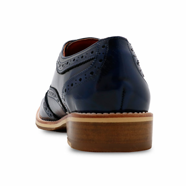 MR.FERGUSON FULL BROGUE European Brush Off Bezel Blue - Assembly Artisans Co.,Ltd.