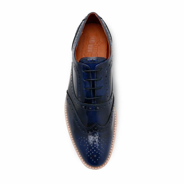 MR.FERGUSON FULL BROGUE European Brush Off Bezel Blue - Assembly Artisans Co.,Ltd.