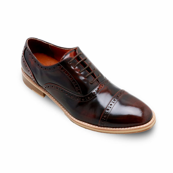 MR.FERGUSON SEMI-BROGUE European Brush Off Burgundy - Assembly Artisans Co.,Ltd.