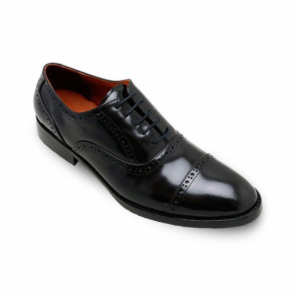 MR.FERGUSON SEMI-BROGUE European Brush Off Clear Matte Black - Assembly Artisans Co.,Ltd.