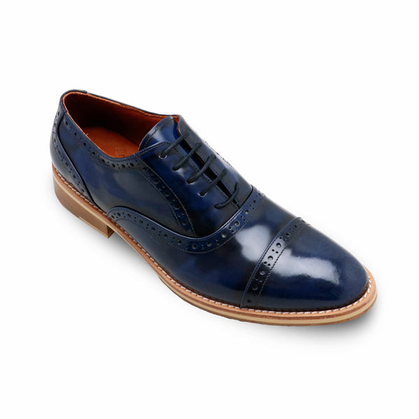MR.FERGUSON SEMI-BROGUE European Brush Off Bezel Blue - Assembly Artisans Co.,Ltd.