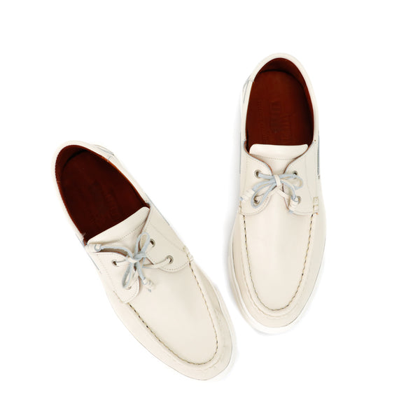 New York Boat Shoe Off White - Assembly Artisans Co.,Ltd.