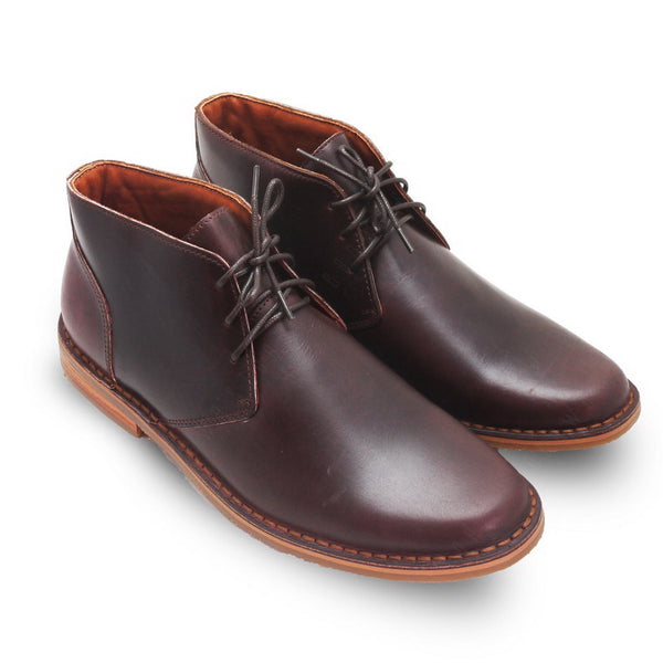 The Carpentry Ankle Boot Oil Leather Brandy Brown - Assembly Artisans Co.,Ltd.
