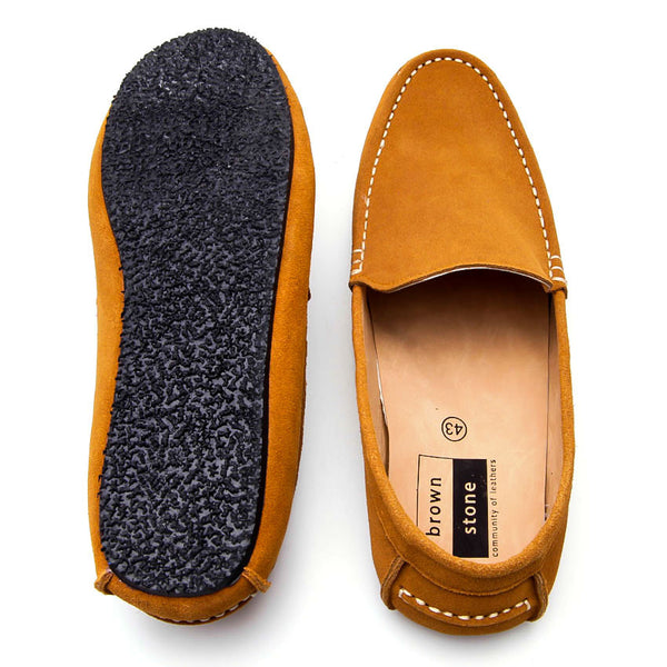 Casualist Leather Loafer Suede Tan - Assembly Artisans Co.,Ltd.