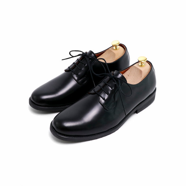 THE RULER PLAIN TOE BLUCHER MATTE BLACK - Assembly Artisans Co.,Ltd.