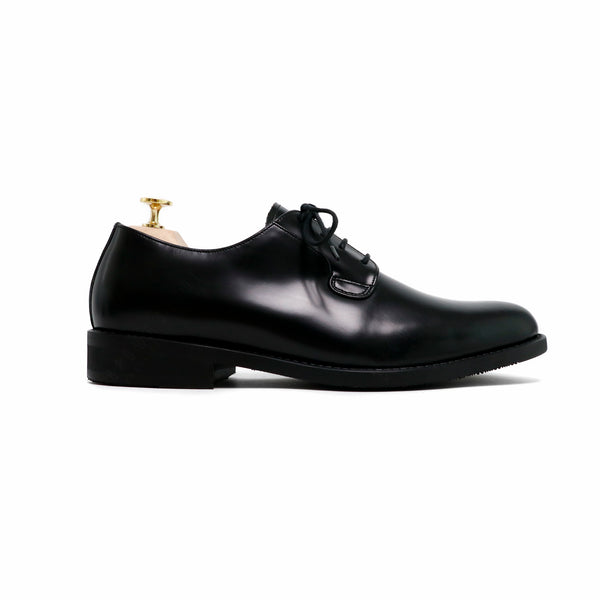 THE RULER PLAIN TOE BLUCHER MATTE BLACK - Assembly Artisans Co.,Ltd.