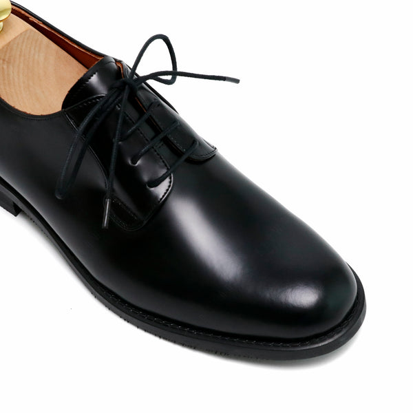 THE RULER PLAIN TOE BLUCHER MATTE BLACK - Assembly Artisans Co.,Ltd.