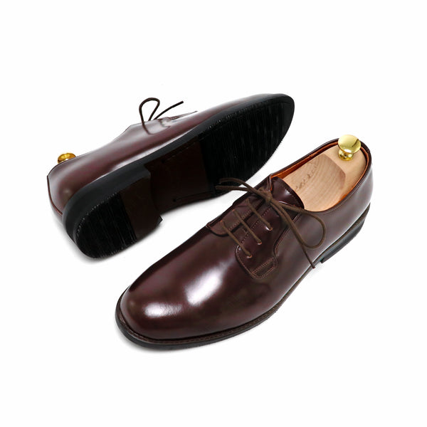 THE RULER PLAIN TOE BLUCHER MATTE BROWN - Assembly Artisans Co.,Ltd.