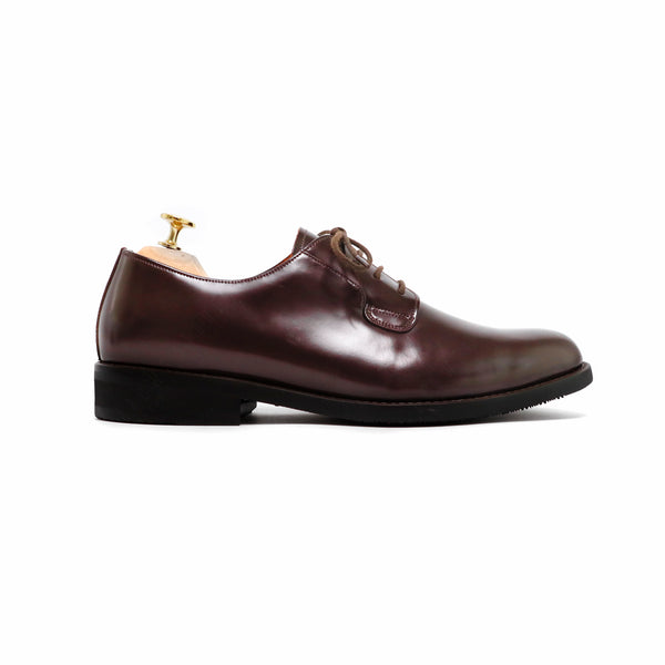 THE RULER PLAIN TOE BLUCHER MATTE BROWN - Assembly Artisans Co.,Ltd.