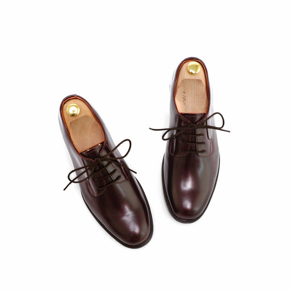 THE RULER PLAIN TOE BLUCHER MATTE BROWN - Assembly Artisans Co.,Ltd.