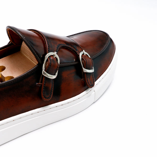 Brussels Belgian Sneaker  Burgundy Brown - Assembly Artisans Co.,Ltd.