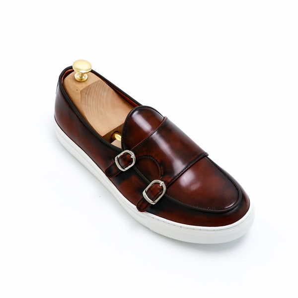 Brussels Belgian Sneaker  Burgundy Brown - Assembly Artisans Co.,Ltd.