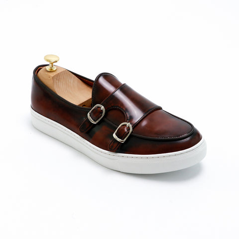 Brussels Belgian Sneaker  Burgundy Brown - Assembly Artisans Co.,Ltd.