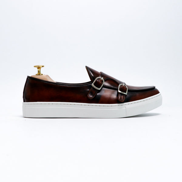 Brussels Belgian Sneaker  Burgundy Brown - Assembly Artisans Co.,Ltd.