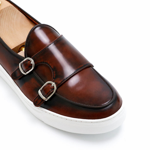 Brussels Belgian Sneaker  Burgundy Brown - Assembly Artisans Co.,Ltd.