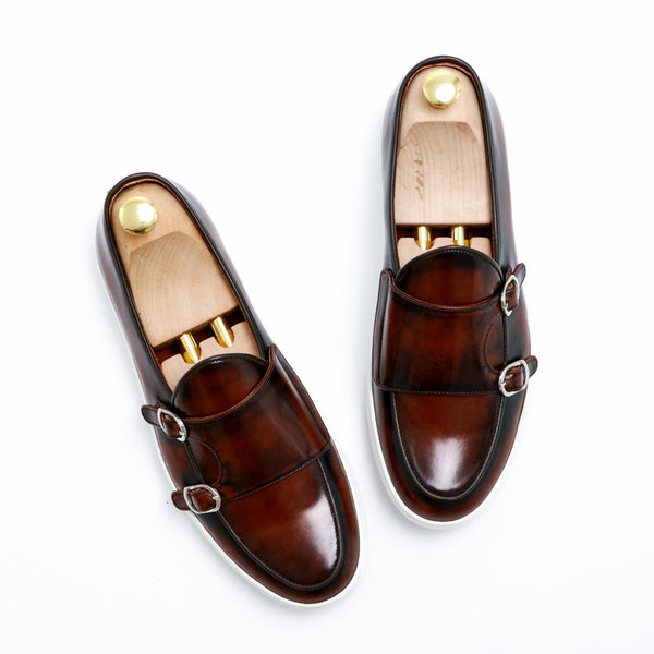 Brussels Belgian Sneaker  Burgundy Brown - Assembly Artisans Co.,Ltd.