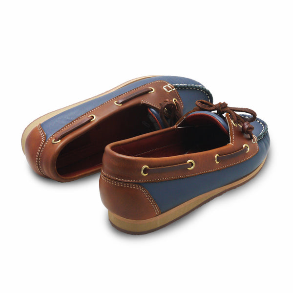 The Sailor's Boat Shoes - Navy and Beige - Assembly Artisans Co.,Ltd.