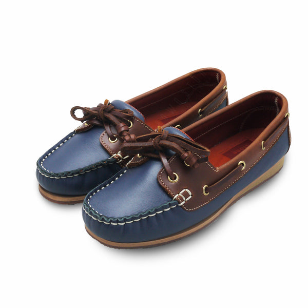 The Sailor's Boat Shoes - Navy and Beige - Assembly Artisans Co.,Ltd.