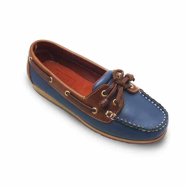 The Sailor's Boat Shoes - Navy and Beige - Assembly Artisans Co.,Ltd.
