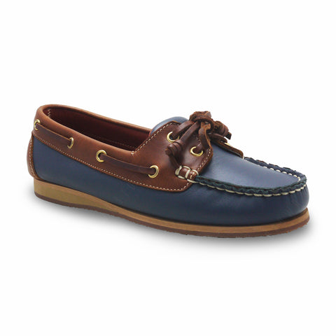 The Sailor's Boat Shoes - Navy and Beige - Assembly Artisans Co.,Ltd.