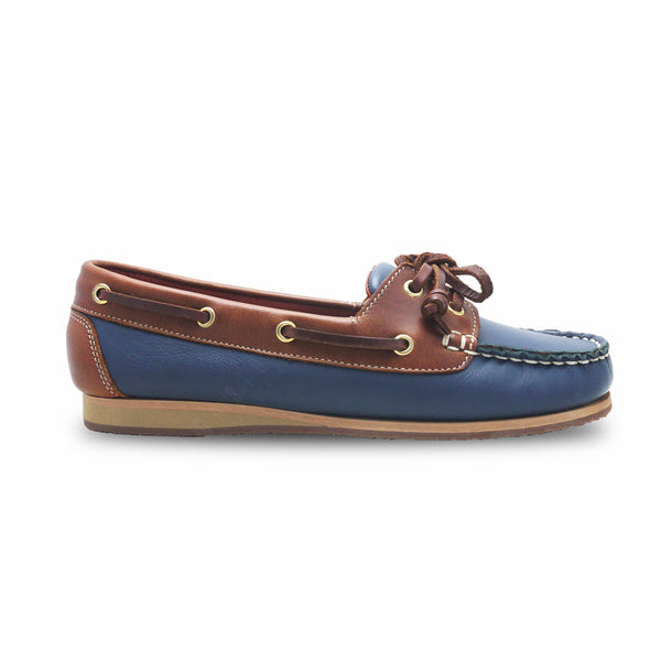 The Sailor's Boat Shoes - Navy and Beige - Assembly Artisans Co.,Ltd.
